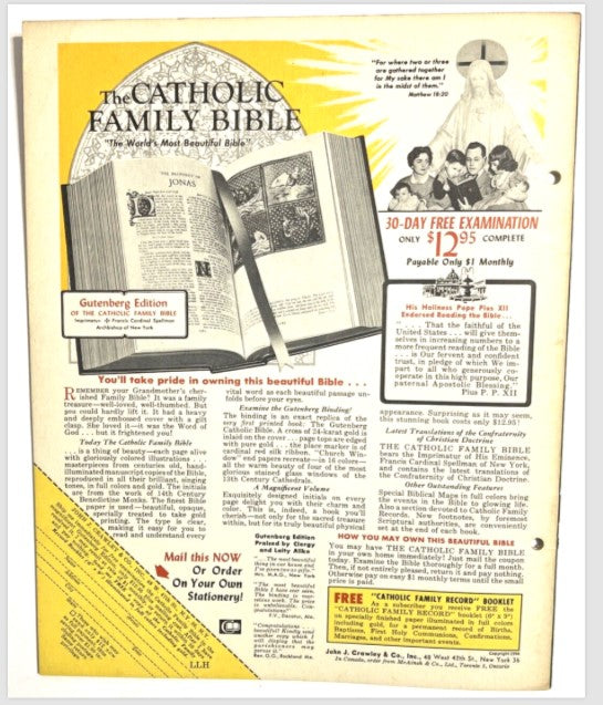 1955 Crusade Bible Stories for Catholic Children Lot of 7 Booklets Mary