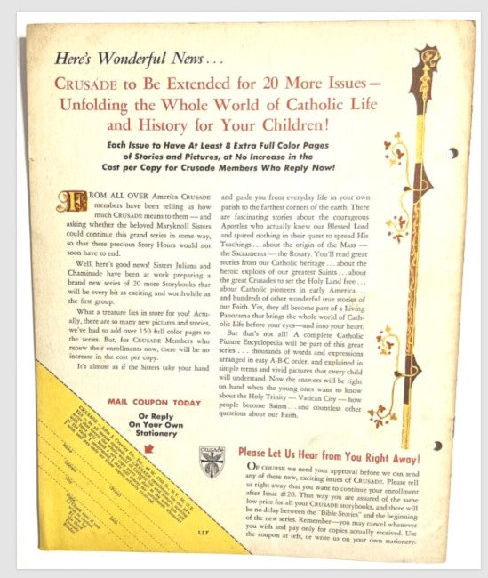 1955 Crusade Bible Stories for Catholic Children Lot of 7 Booklets Mary