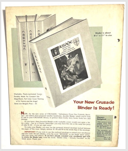 1955 Crusade Bible Stories for Catholic Children Lot of 7 Booklets Mary