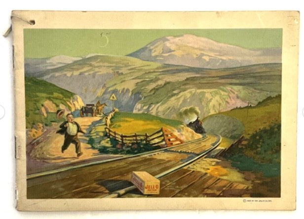 1925 Jell-O Gelatin Vintage Recipe Booklet — Neapolitan, Fruit Cocktail & Menu Art Graphics