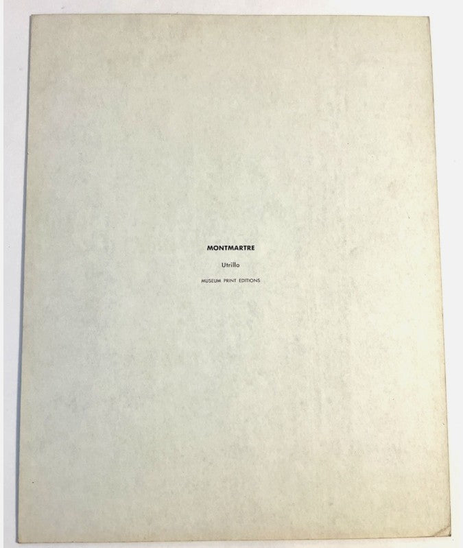 1967 Encore Art Lithograph – Paris Montmartre Street Scene (14x11) Vintage Decor