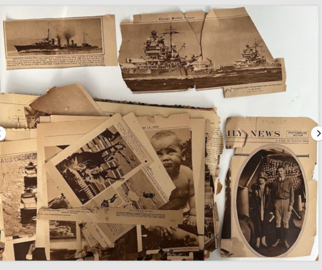 1931 Chicago Tribune Scrapbook — Vintage Newspaper Clippings & Photos (Fragile, As-Is)