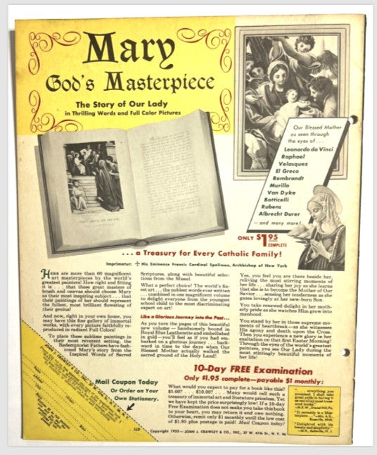 1955 Crusade Bible Stories for Catholic Children Lot of 7 Booklets Mary