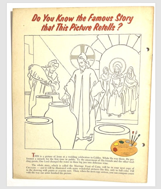 1955 Crusade Bible Stories for Catholic Children Lot of 7 Booklets Mary